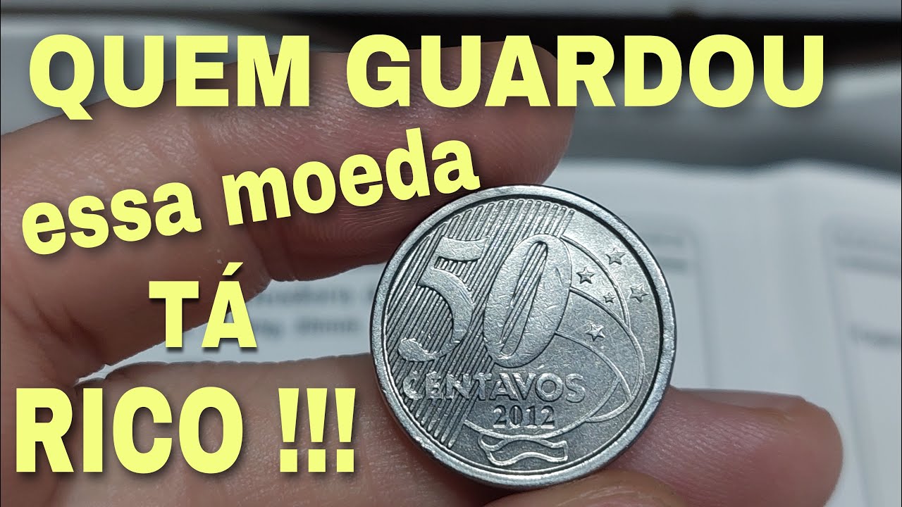 A MAIS RARA DE TODAS !!! 50 centavos muito cobiçada e procurada por colecionadores confira