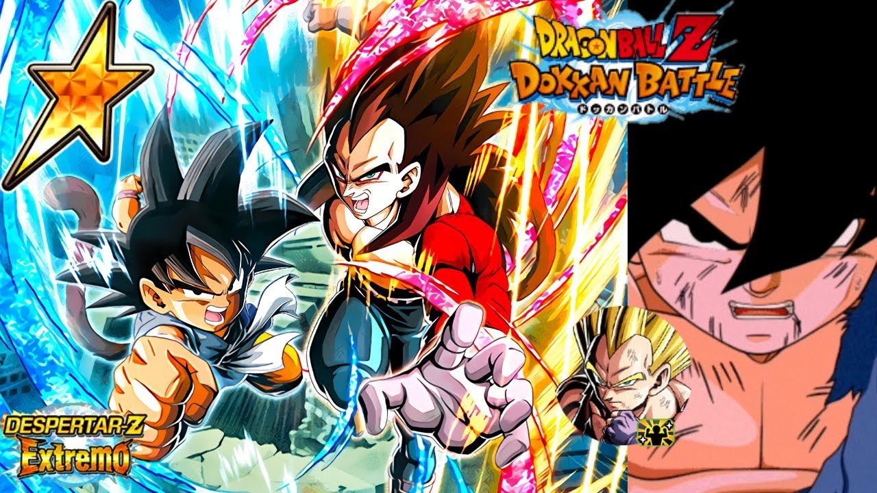 90% EZA LR STR Goku (GT) & Vegeta Supersaiyajin 4 Showcase | Dragon Ball Z Dokkan Battle 