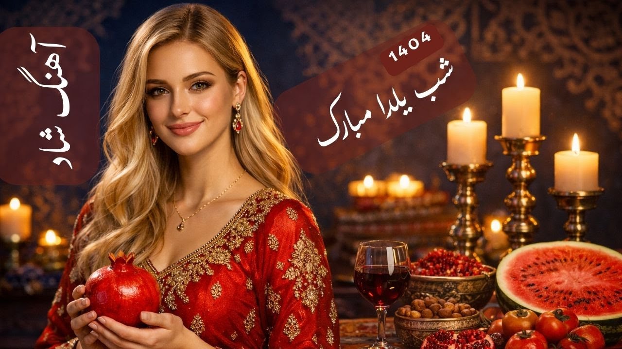 شب یلدا مبارک 🍎 | آهنگ تولیدشده با هوش مصنوعی برای جشن یلدا 🌙✨