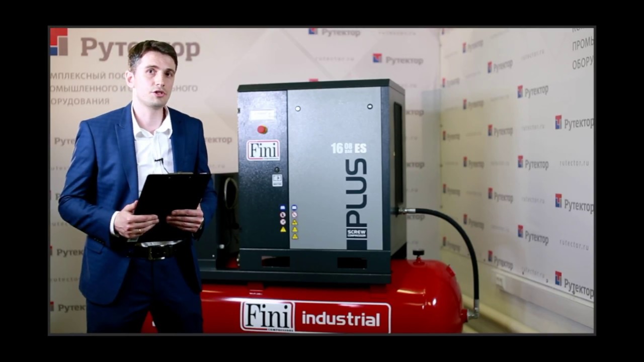 Обзор Винтового Компрессора FINI PLUS 1608 Винтовой Компрессор С Ременным Приводом