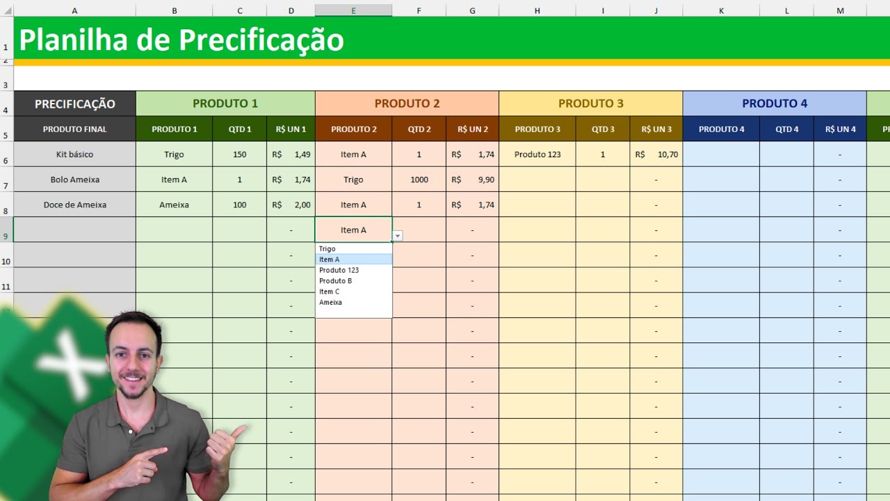 COMO FAZER Planilha de Precificação de Produtos, Kits, Doces, Montagens, Cestas no Excel