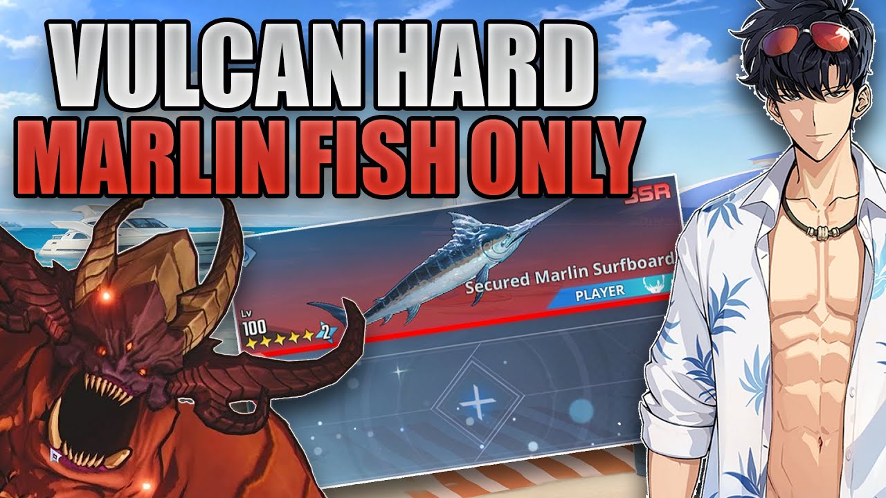 MARLIN SURFBOARD ALONE VS HARD MODE VULCAN NO BLESSING | SOLO LEVELING : ARISE