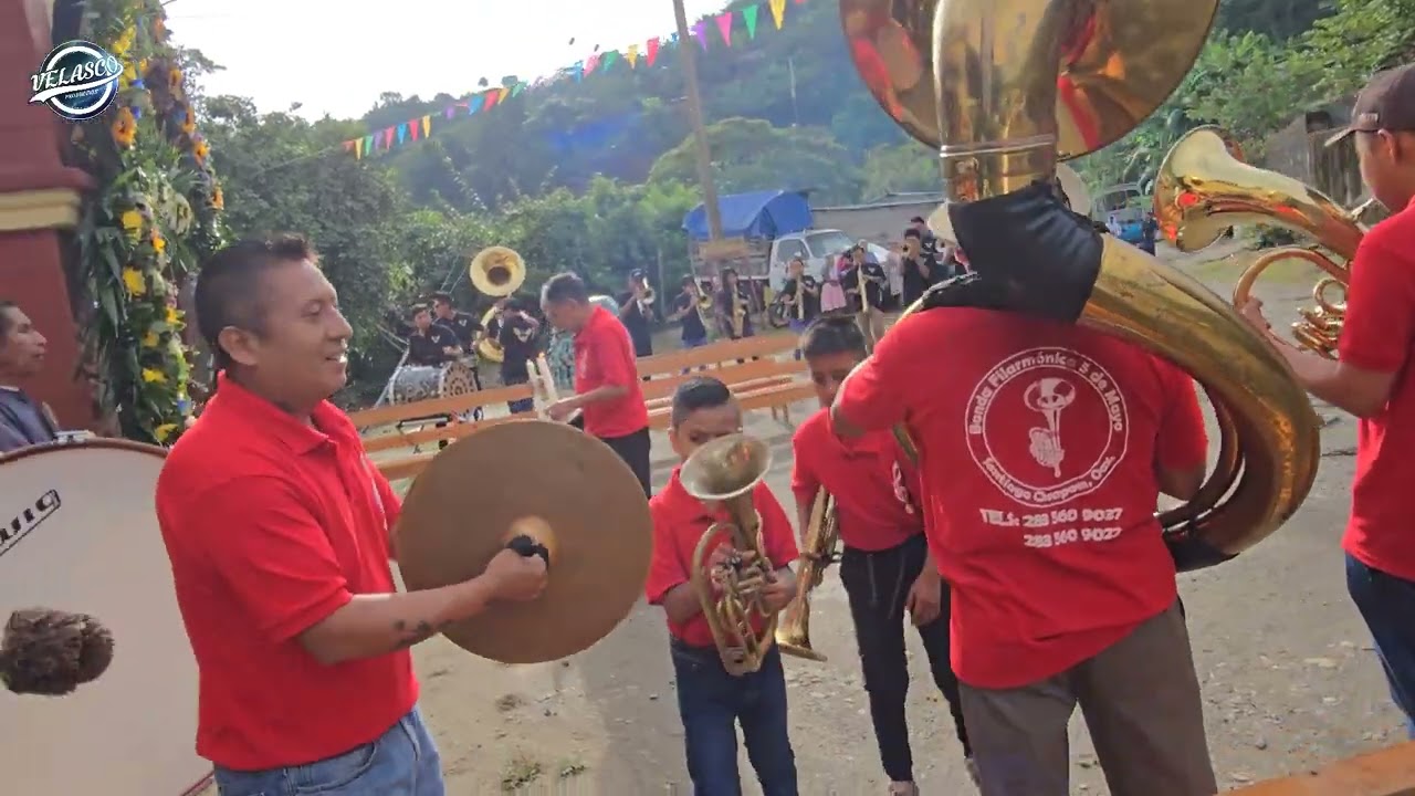 RECIBIMIENTO A LA BANDA 5 DE MAYO DE SANTIAGO CHOAPAM EN LA FIESTA DE SAN JUAN LEALAO 2024