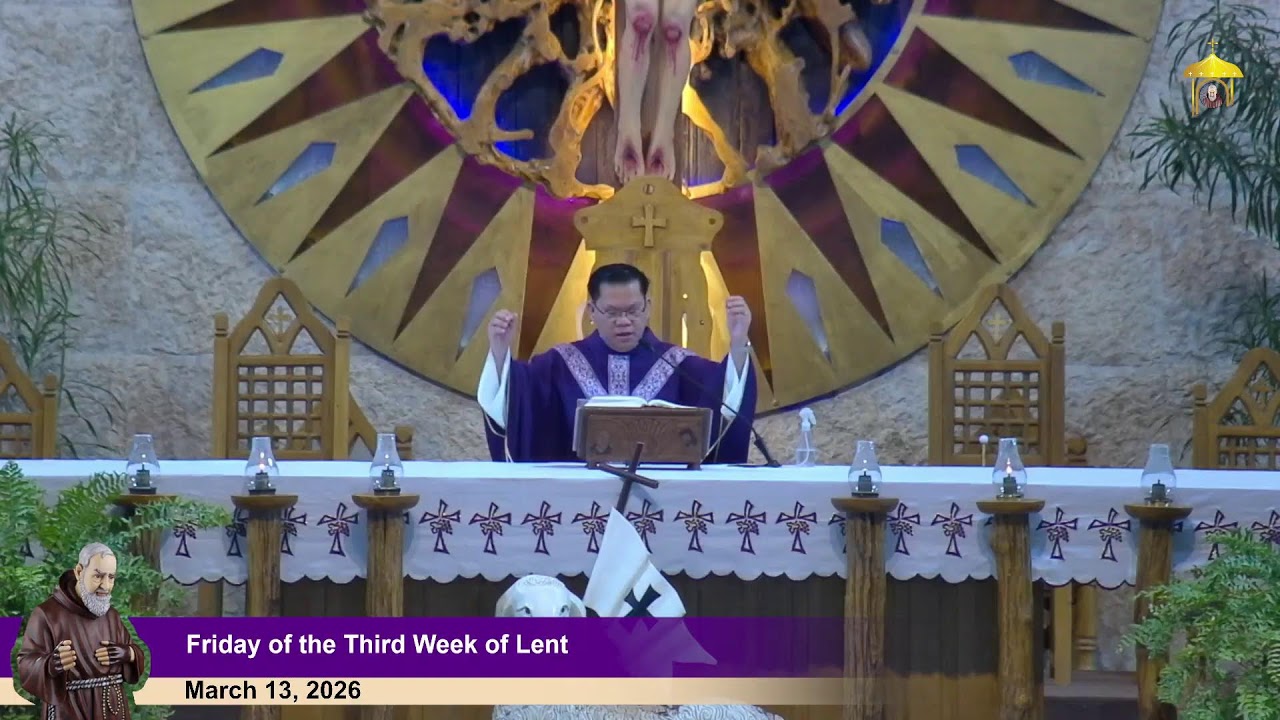 Mar 13, 2026 | 5 p.m. - Friday of the Third Week of Lent