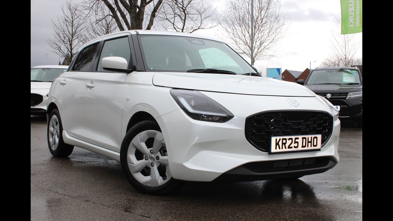 KR25 DHO Suzuki Swift Motion CVT 1.2 MHEV 5dr Pure Pearl White 2025