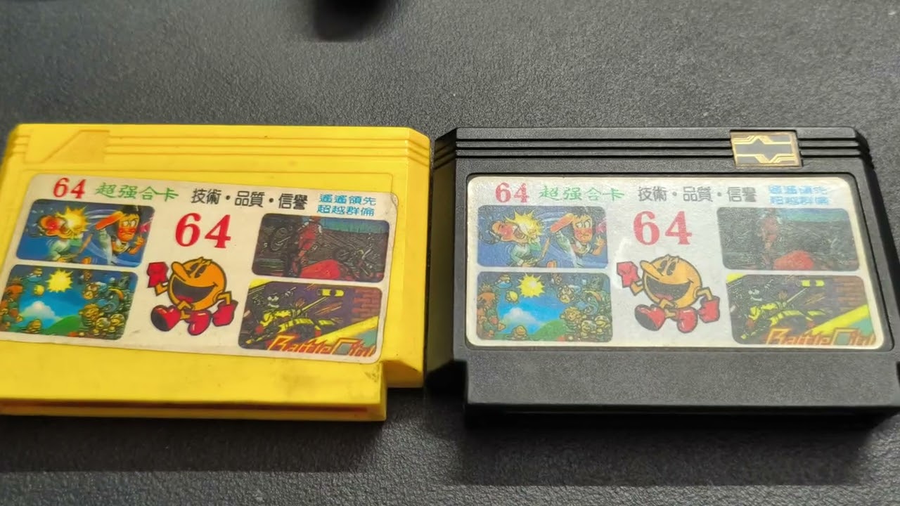 Exploring Cool 8 bit (NES/Famicom) Video Game Multicarts Twin (64 in 1) Contra - Just a color swap2