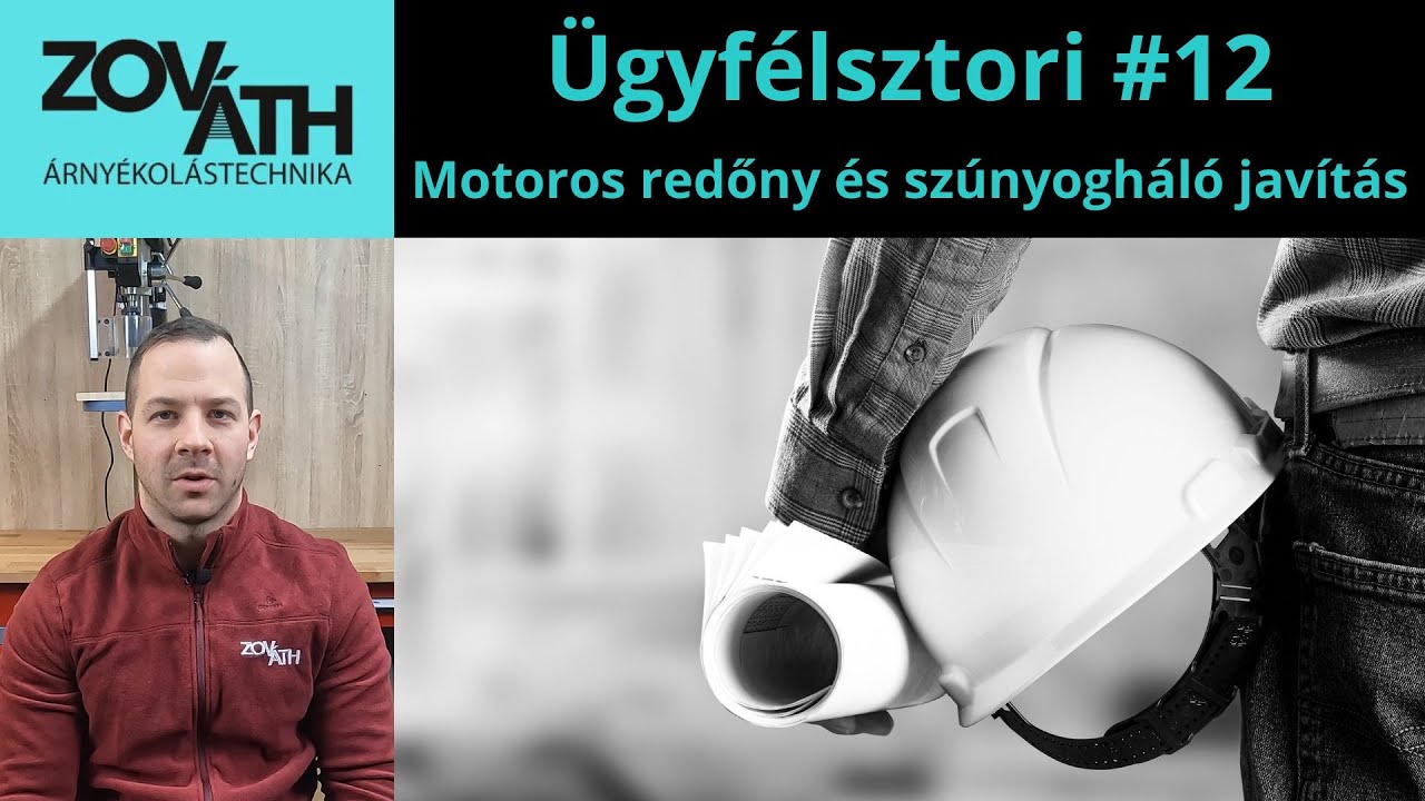 &Uuml;gyf&eacute;lsztori #12: Motoros redőny &eacute;s sz&uacute;nyogh&aacute;l&oacute; jav&iacute;t&aacute;s