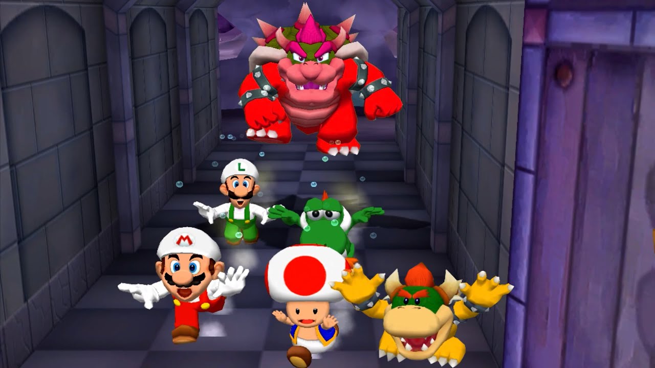 Mario Party 5 Master Minigames -  Mario Vs Luigi Vs Yoshi vs Toad