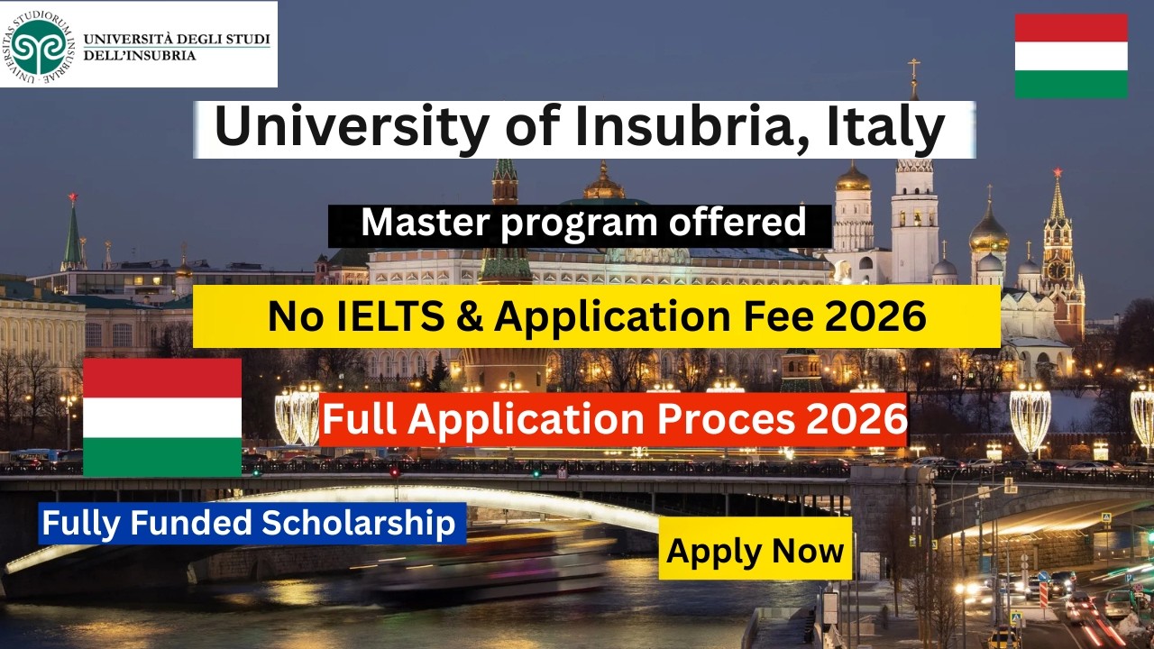 University of Insubria Italy Apply Online 2026 | No IELTS | How to apply for Italy Universities 2026
