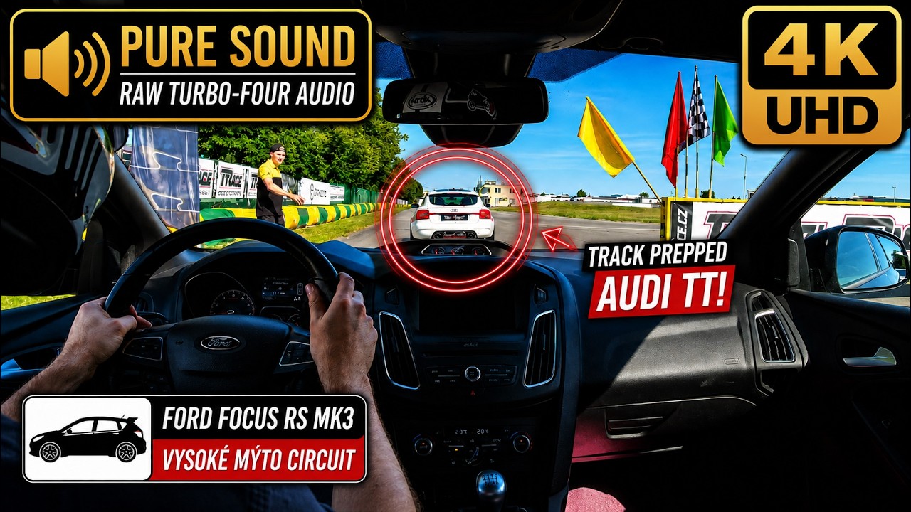 Ford Focus RS | Chasing a Fully Track-Prepped Audi TT | Pure Sound