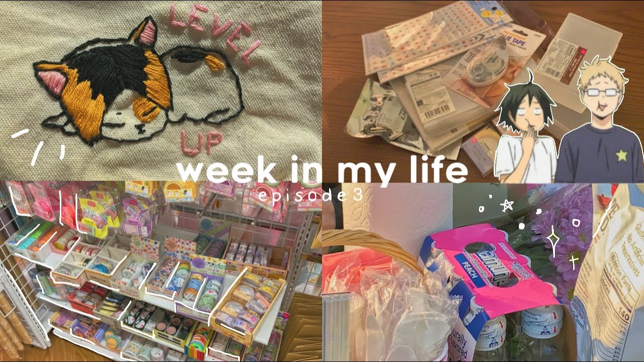 Weekly Vlog 🌱: watching haikyuu, mini daiso haul, and cute picnic