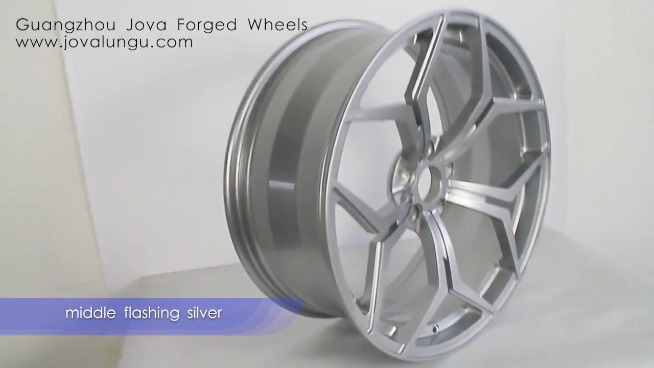 middle flashing silver wheels monoblock forged from china rim manufacutrers
