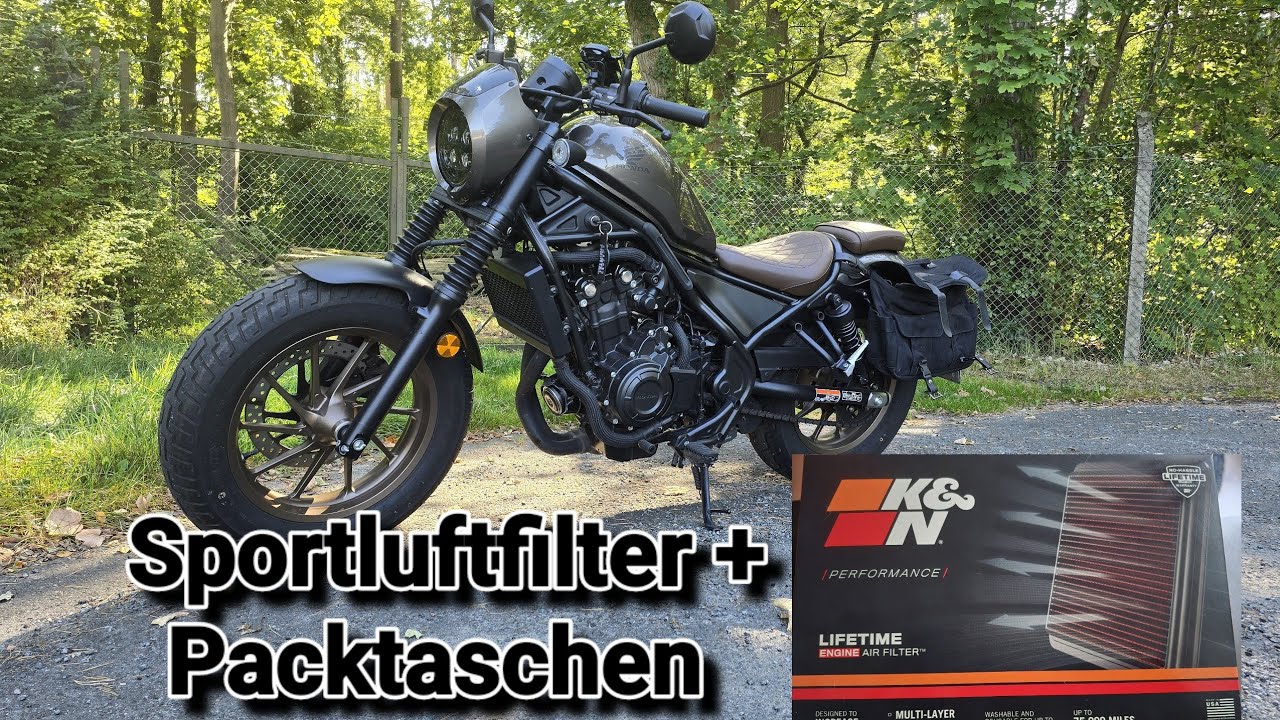 Meine Honda Rebel hat gelitten 😪 | K & N Sportluftfilter & Packtaschen Review