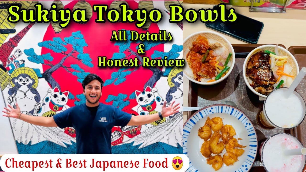Sukiya Tokyo Bowls Nehru Place Review | Best Japanese Food Restaurant Under Budget | Anime Food 🍱