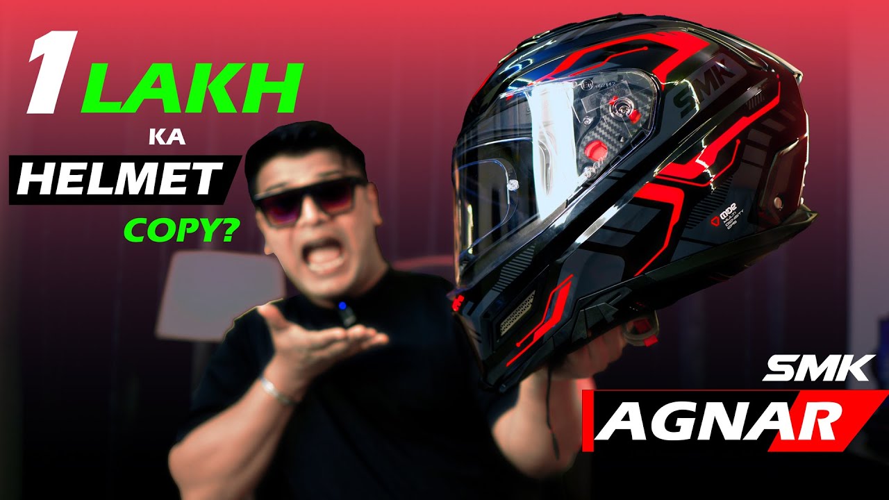 1 Lakh Ka Helmet😨Copy? New SMK Agnar | Best Helmet Under 6000 | SMK Agnar Helmet Unboxing Review