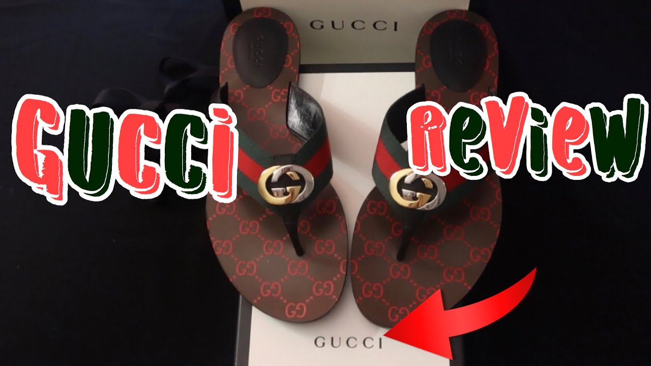 GG (Gucci) Thong Web Sandals Review