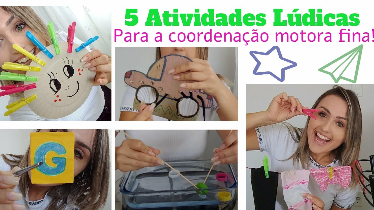 5 Atividades Lúdicas para coordenação motora fina!
