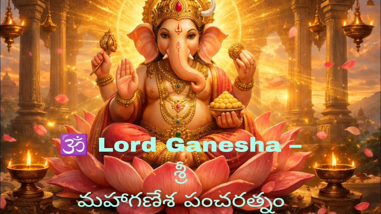 Om Lord Ganesha | Sri Mahaganesha Pancharatnam | Powerful Devotional Chant