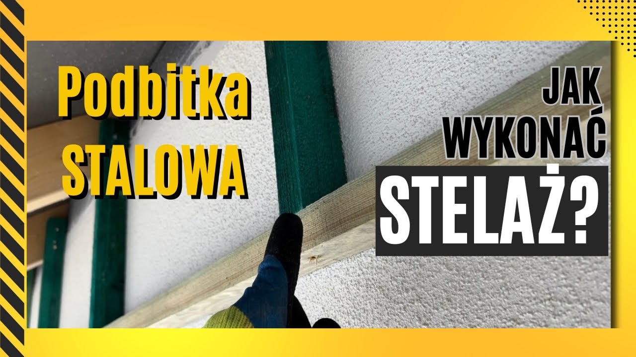 Montaż stelażu pod podbitkę stalową krok po kroku | Jak zrobić konstrukcję pod podbitkę? #porady 