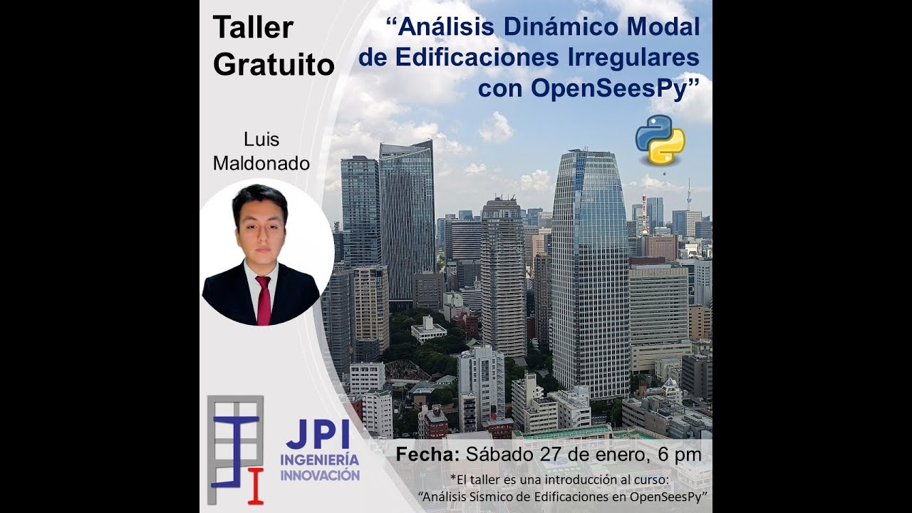 [CAI-002] Análisis Dinámico Modal de Edificaciones Irregulares en OpenSeesPy