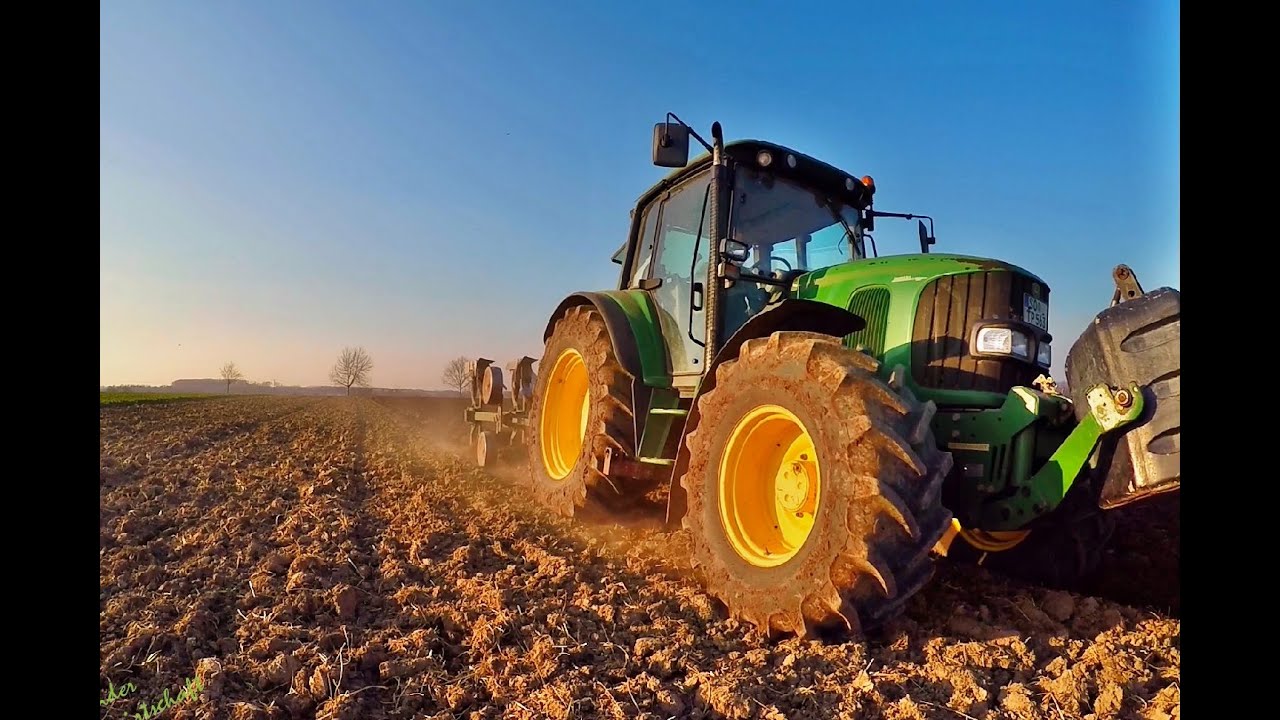 Pfl&uuml;gen | John Deere 6320 | Regent 4 Schar | GoPro [FULL HD]