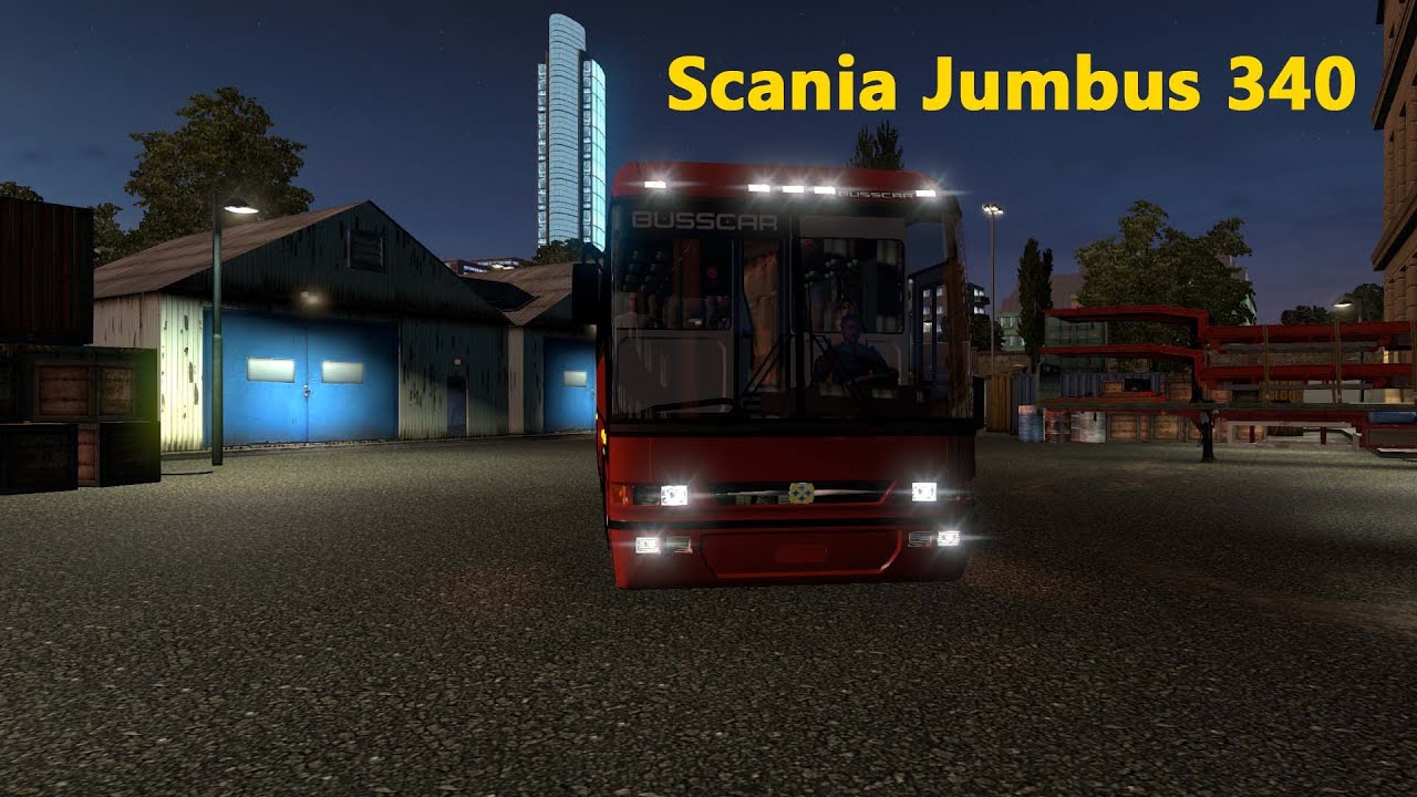 Euro Truck Simulator 2 - Scania Jumbus 340 (Bus Mod)