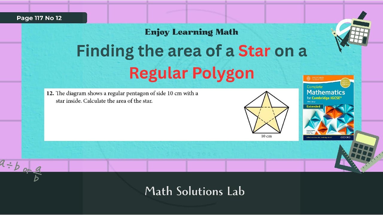 Finding Area of a Star (Extended Mathematics) - Explained In Burmese