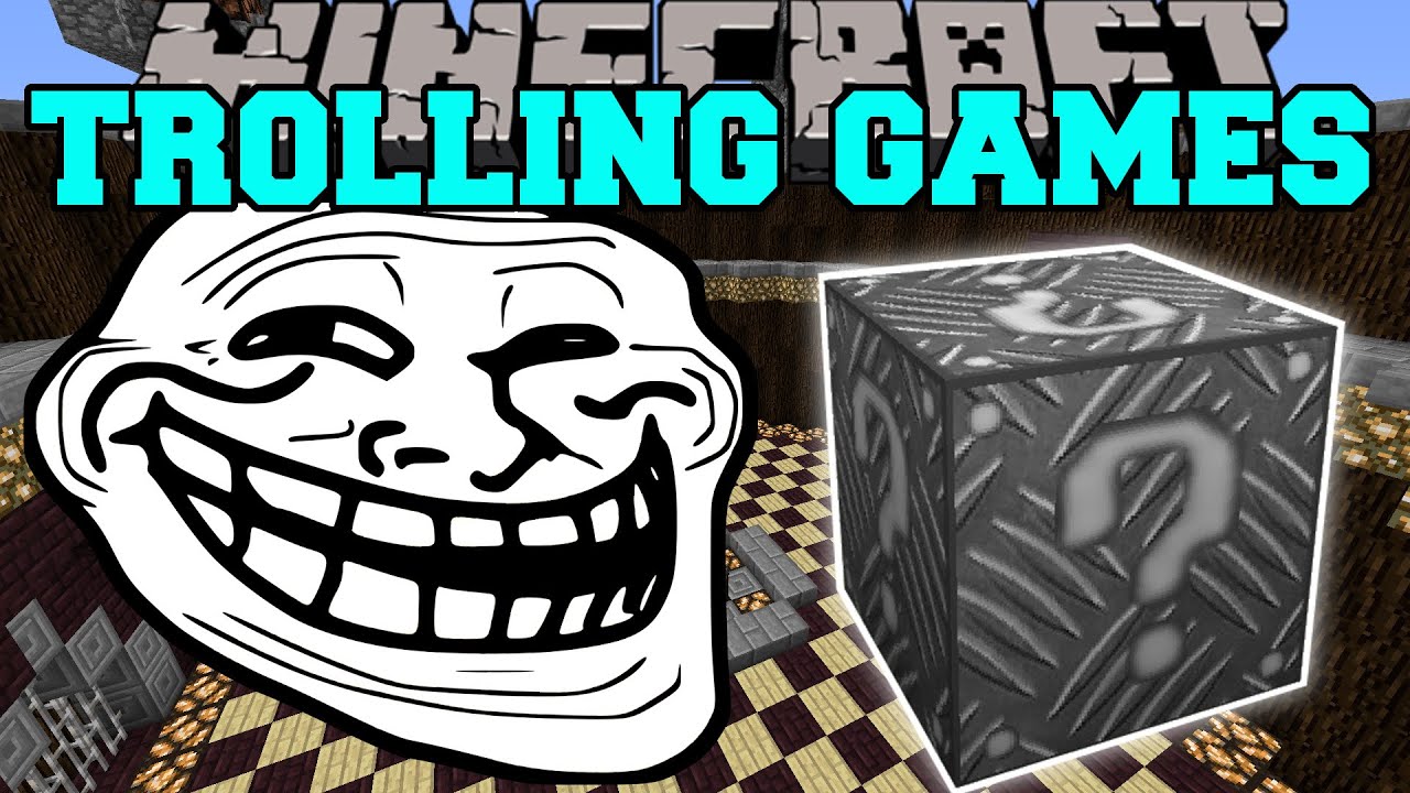 Minecraft: ROBOT ALIEN TROLLING GAMES - Lucky Block Mod - Modded Mini-Game