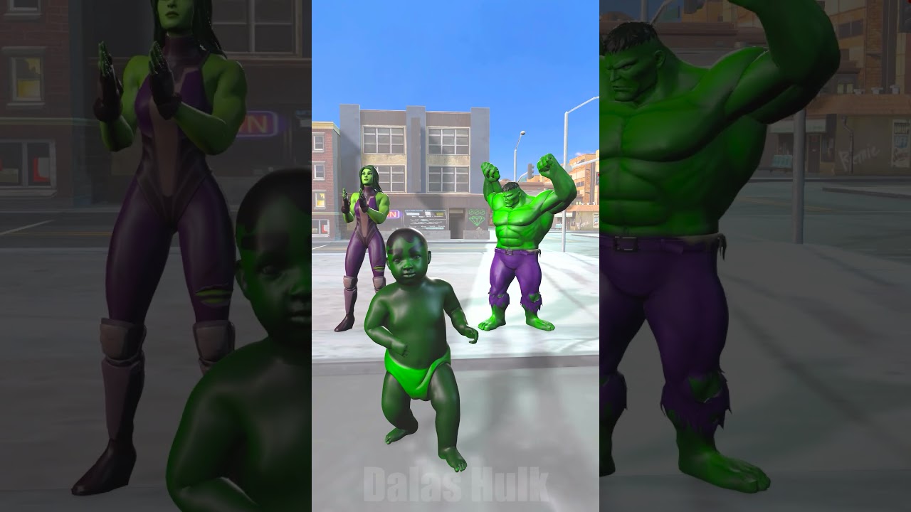 Random Reverse Battle Between SPIDERMAN Family vs HULK Family #spiderman  #shorts