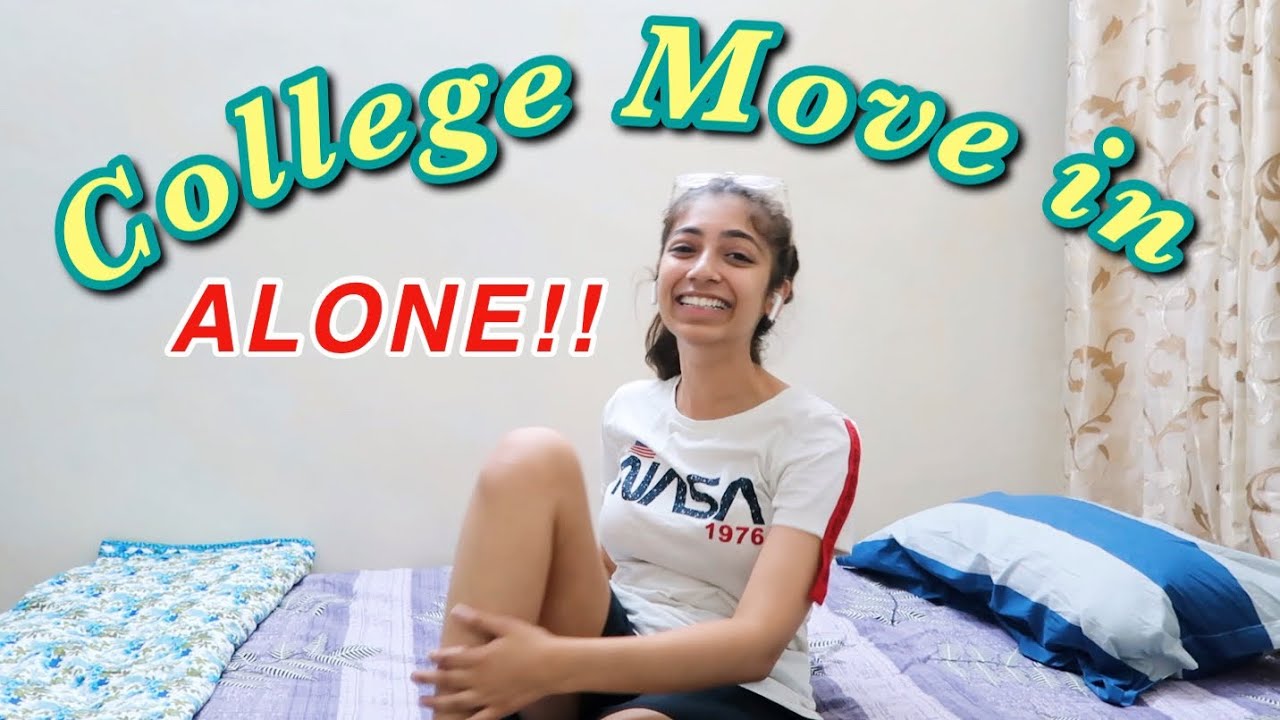 COLLEGE MOVE IN ALONE at 19! vlog *chaotic*