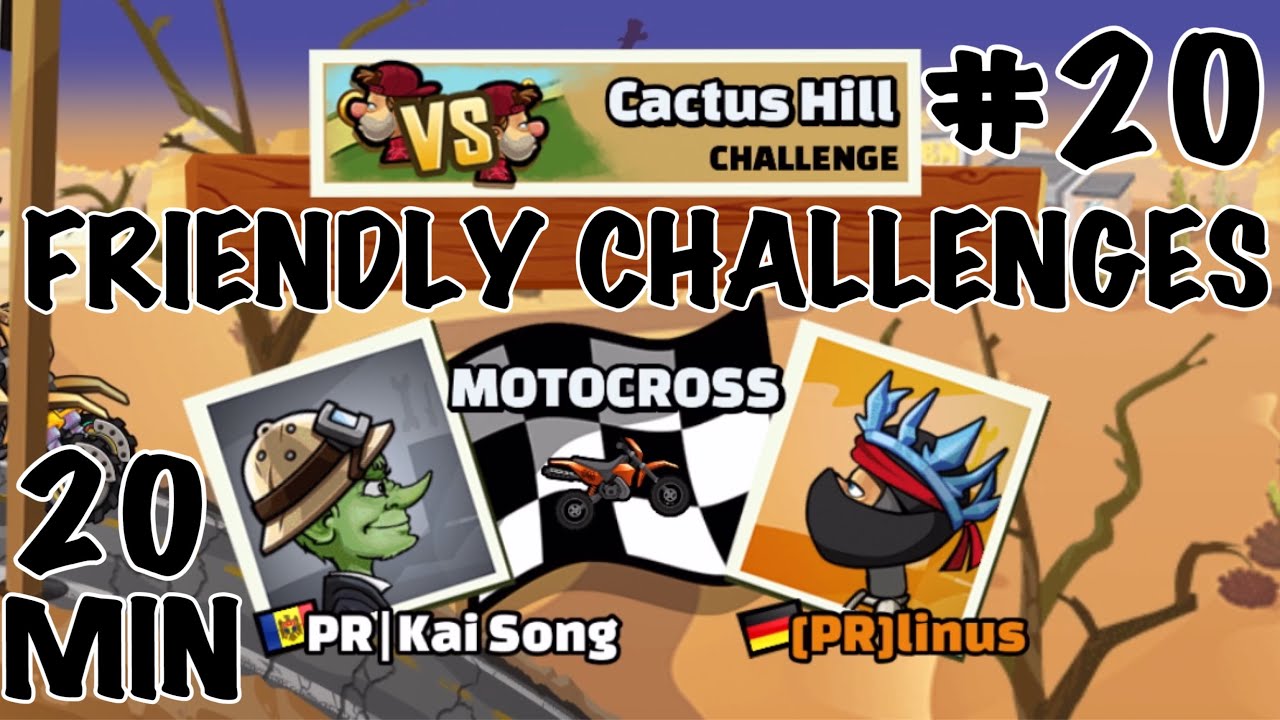 FRIENDLY CHALLENGES #20 | 20 MINUTES EDITION | Hill Climb Racing 2