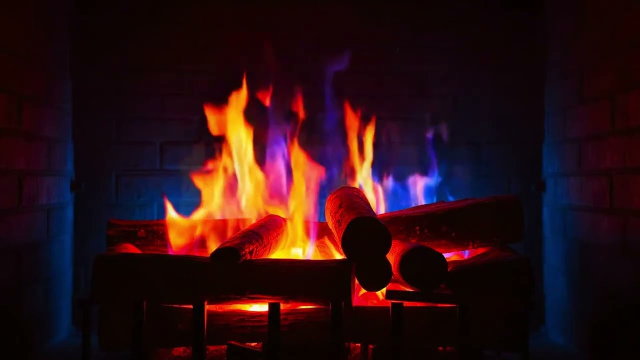 Flickering Flames & Gentle Comfort – Relaxing Fire Crackle Ambience – Gentle Crackling for Sleep
