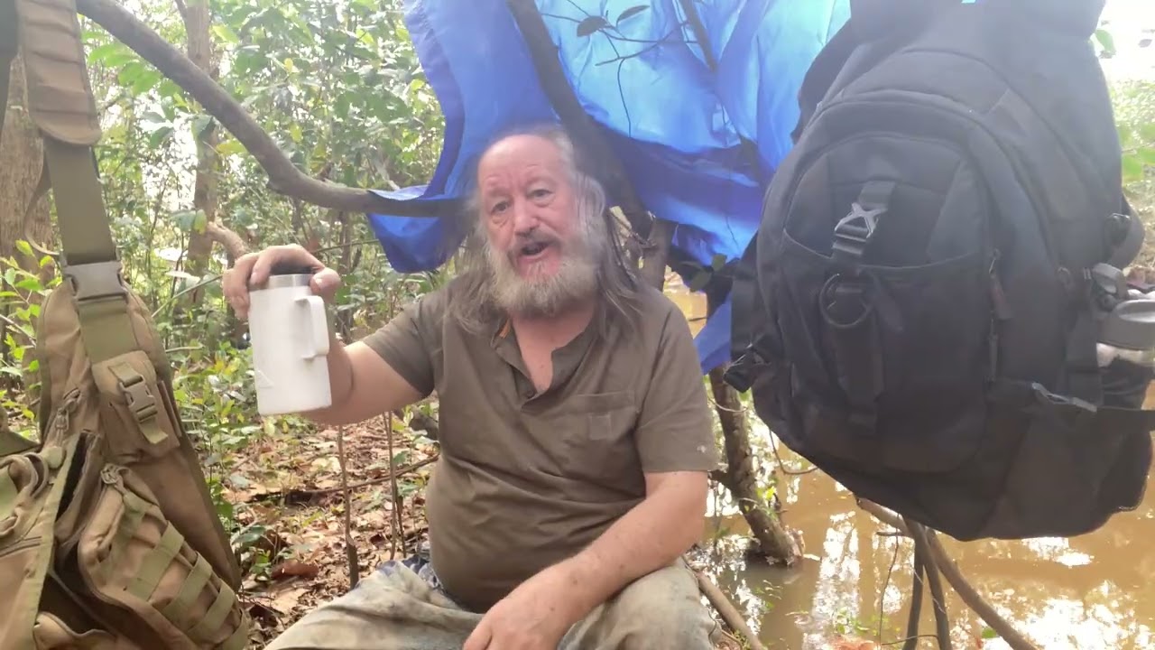 Homeless Survival; slow cooking rice on Hobo stove