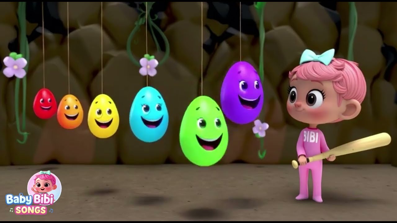 colores con bibi huevitos de colores y mamy dedo canción infantil