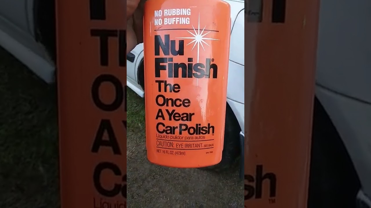 nu finish car polish makes white paint look new again