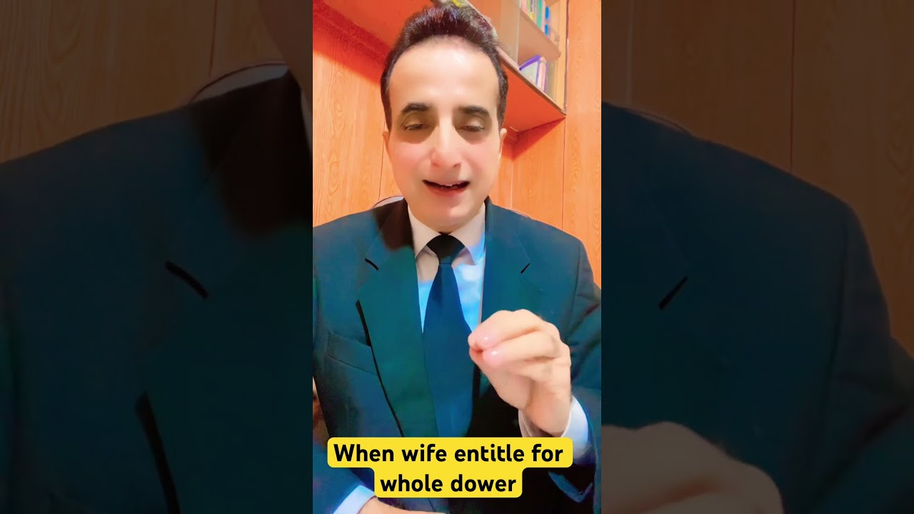 When wife entitled for whole dower 