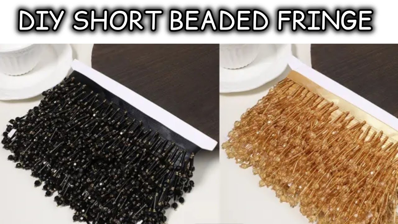 HOW TO MAKE  SHORT BEADED FRINGE