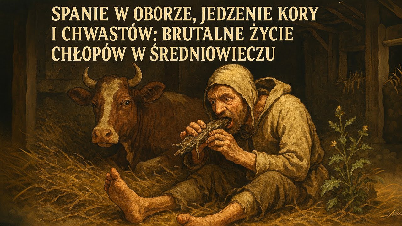Spanie w oborze, jedzenie kory i chwastów: brutalne życie chłopów w średniowieczu