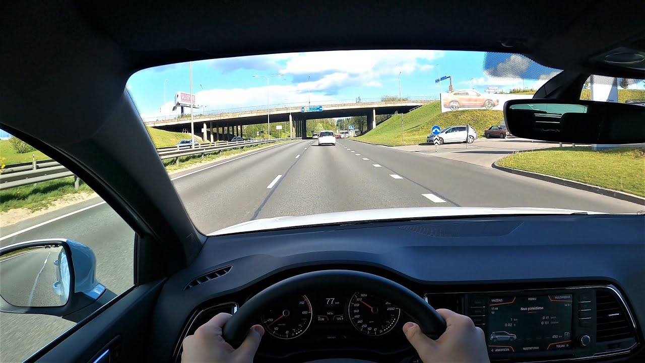 SEAT Ateca X-cellence 150HP | 4K POV Test Drive. Seat GoPRO driving