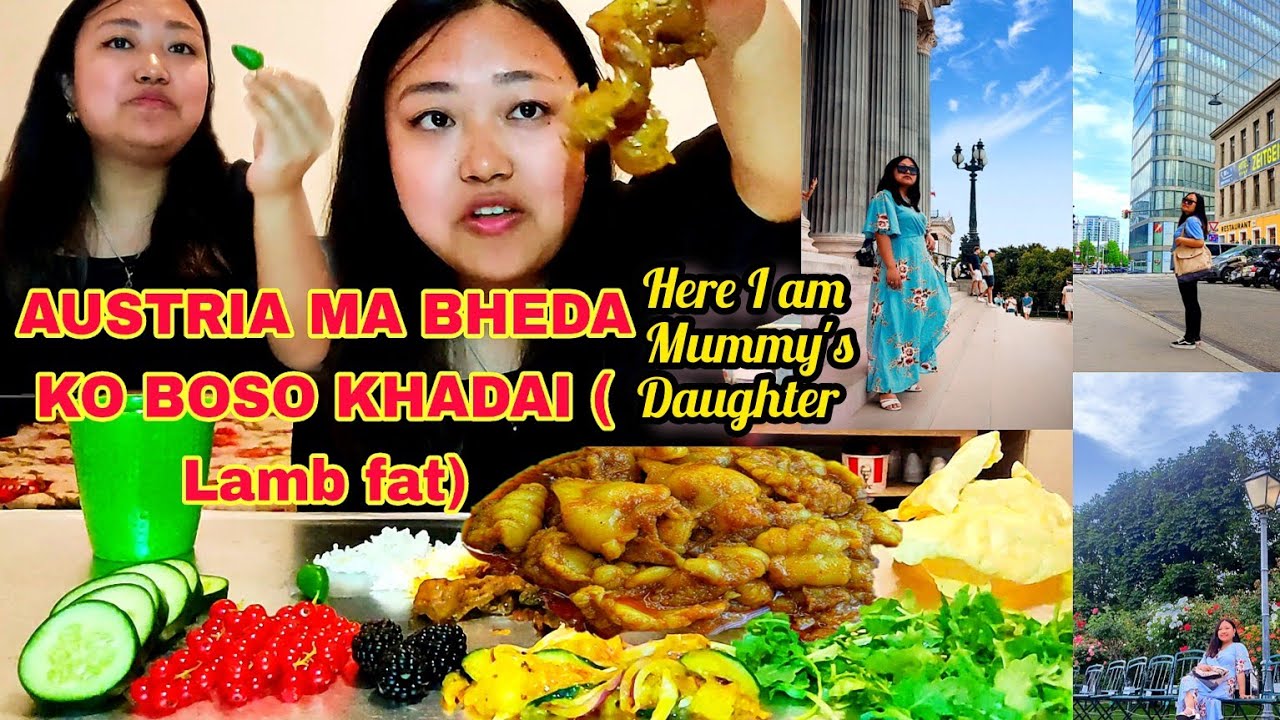Austria ma Bheda ko Boso Khadai , Sheep fat eating | Mummy's Wish
