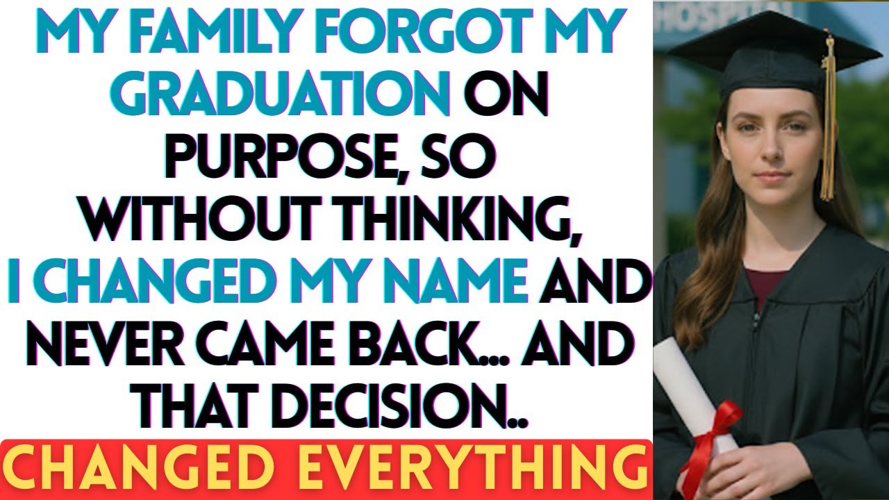 My Family Forgot My Graduation on Purpose, So I Changed My Name and Never Came Back…