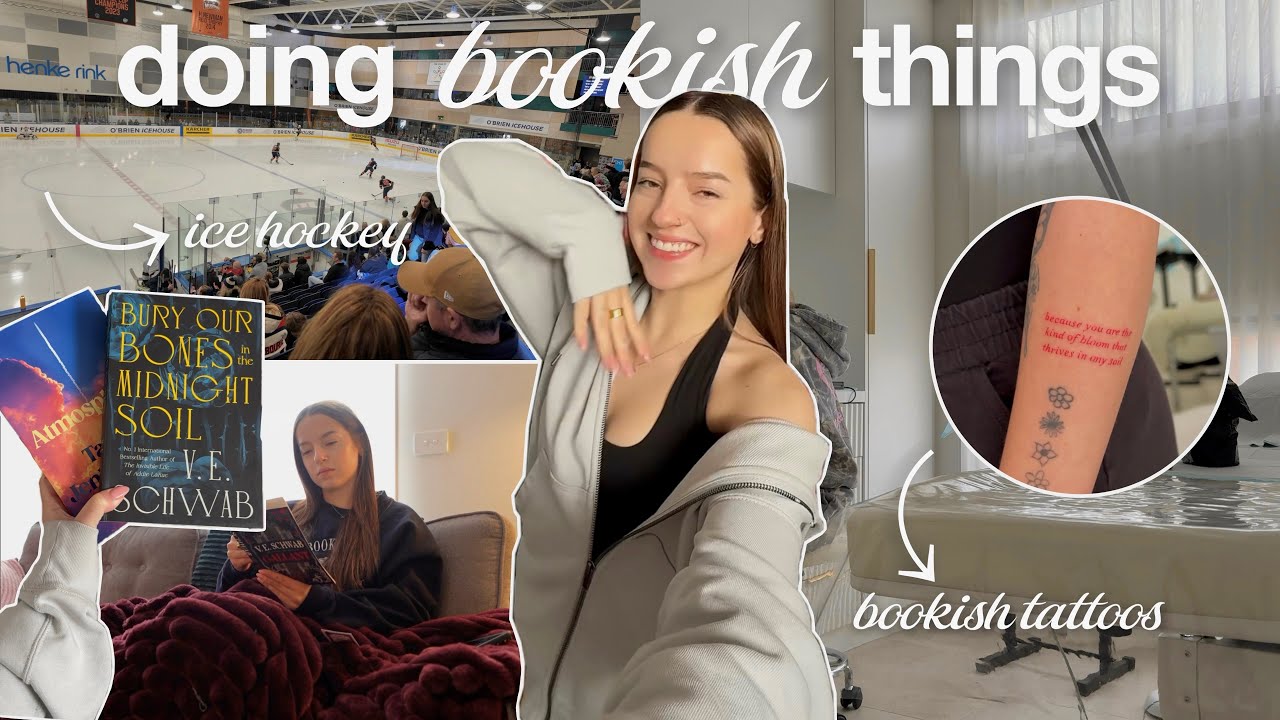 doing bookish things ✨⚔️🖤 (new book tattoos, tattoo tour, book journal updates, unboxings)
