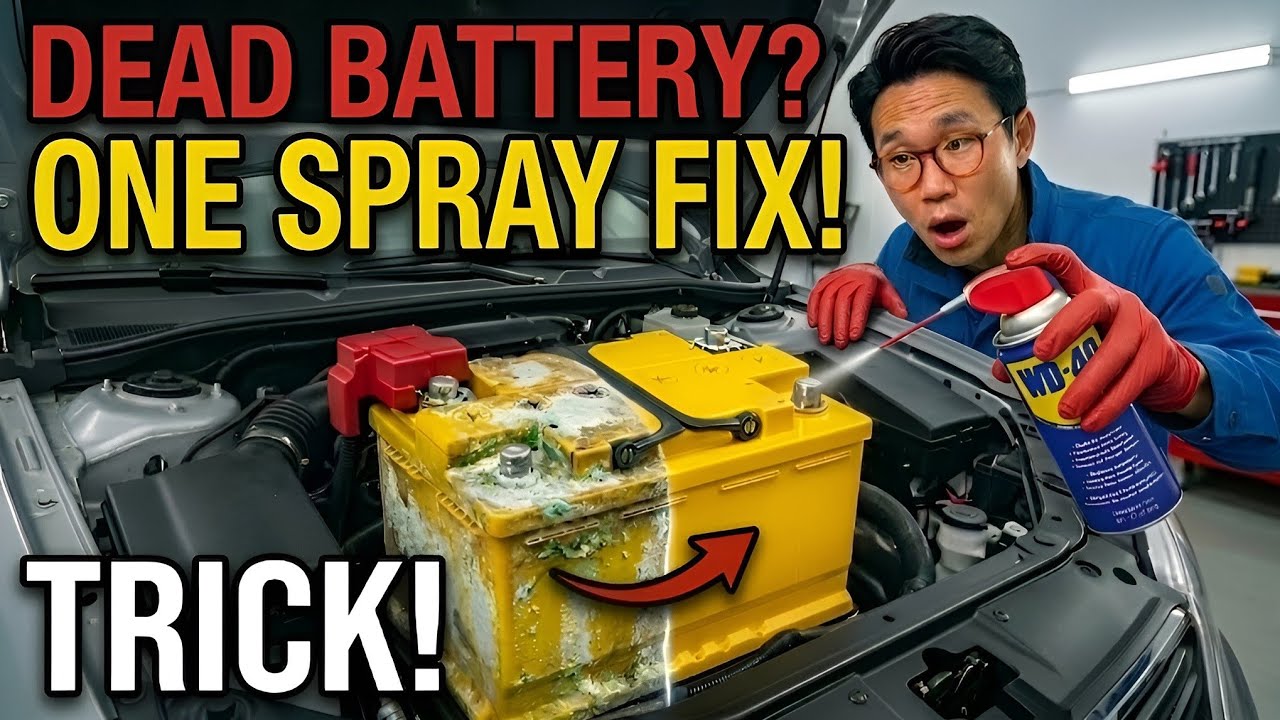 Never Buy a New Car Battery Again! Spray WD-40 on It and See the Shocking Result