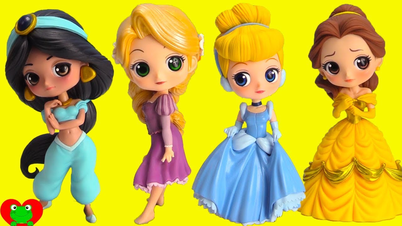 Unboxing Princess QPosket Cinderella, Belle, Rapunzel, Jasmine