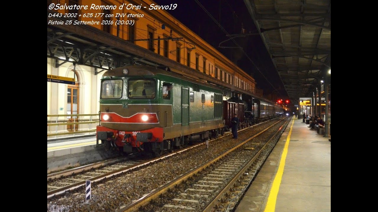 Grandi manovre a Pistoia: D443 2002 con invio storico a vapore