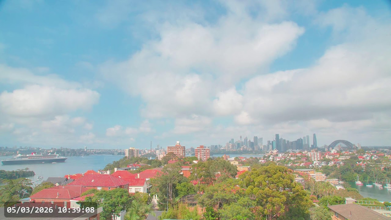 Webcam Sydney Australia 4K60 HDR Live Stream