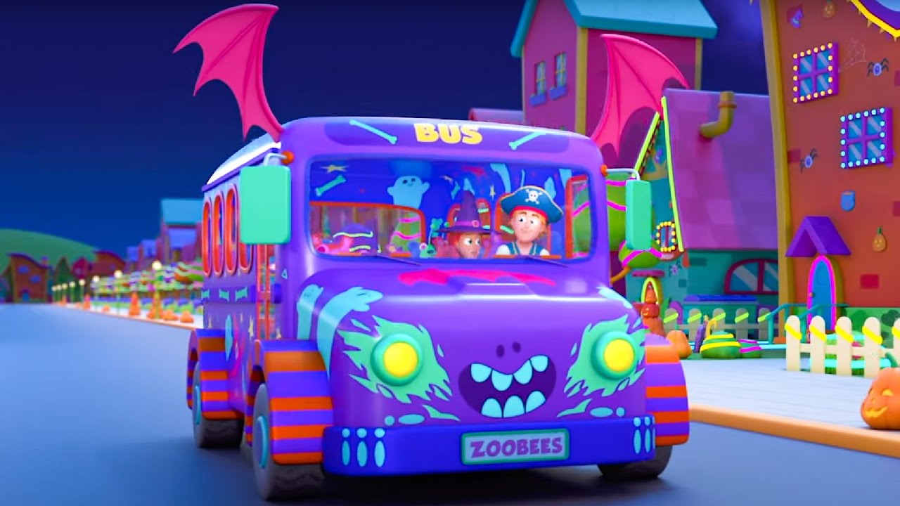 Wheels On The Bus Halloween Nursery Rhyme & More Songs for Children