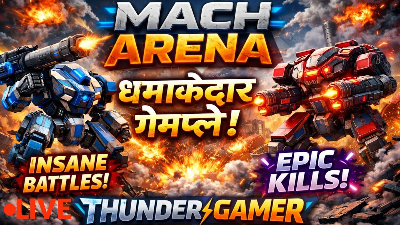 💥Mech Arena🔴 Live Stream | Nonstop Action & Kills⚔️🎮 Hindi👍#game by THUNDERGAMER