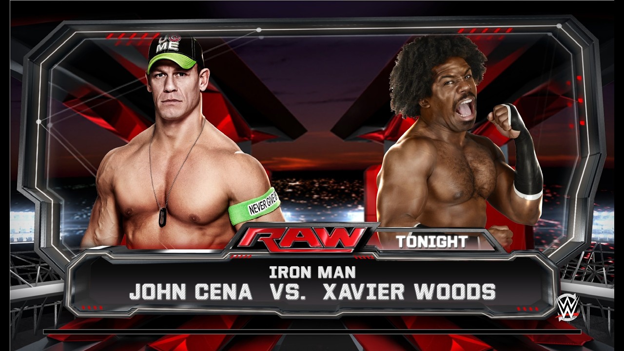 WWE 2k15 Чемпионат Вселенной третий этап John Cena - Xavier Woods