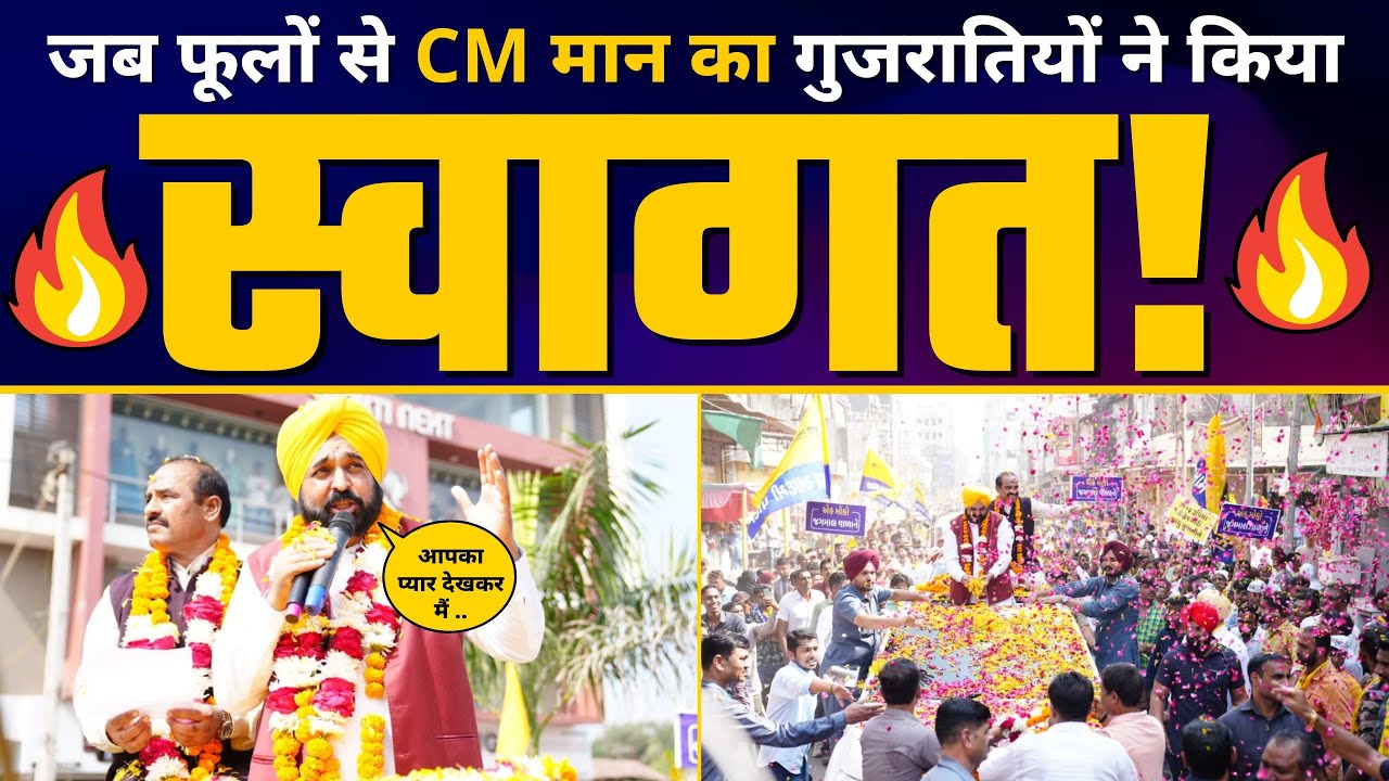 Gujarat के Somnath में Bhagwant Mann जी का Roadshow | AAP Gujarat | Gujarat Elections